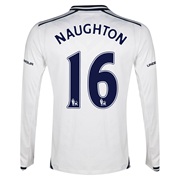 Tottenham Hotspur Home Shirt 2013/14 - Long Sleeve with Naughton 16 printing