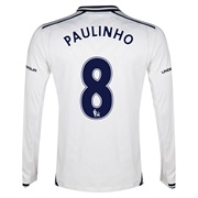 Tottenham Hotspur Home Shirt 2013/14 - Long Sleeve with Paulinho 8 printing