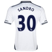 Tottenham Hotspur Home Shirt 2013/14 with Sandro 30 printing