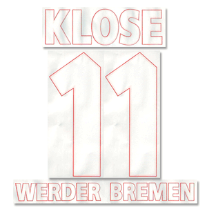 Klose 11 05-06 Werder Bremen Home Official Name and Number