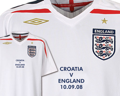 Special England Croatia shirt