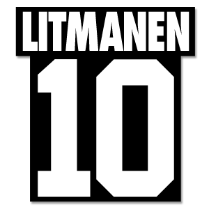 1995 Ajax European Final Litmanen 10 Flock Name and Number