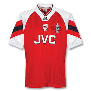 1993 Arsenal Home Shirt + FA Cup Final Emb - Grade 8