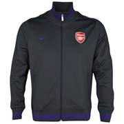 Arsenal Authentic N98 Track Jacket - Anthracite/Court Purple