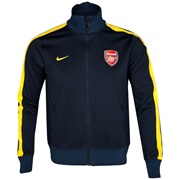 Arsenal Authentic UEFA Champions League N98 Jacket - Dark Obsidian/Tour Yellow