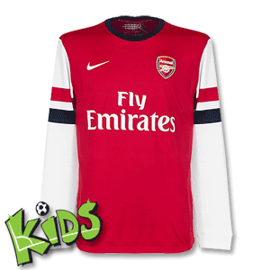Arsenal Boys Home L/S Shirt 2013 2014