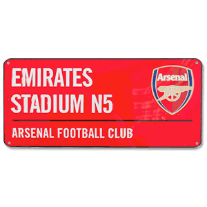 Arsenal Colour Street Sign - 40cm x 18cm