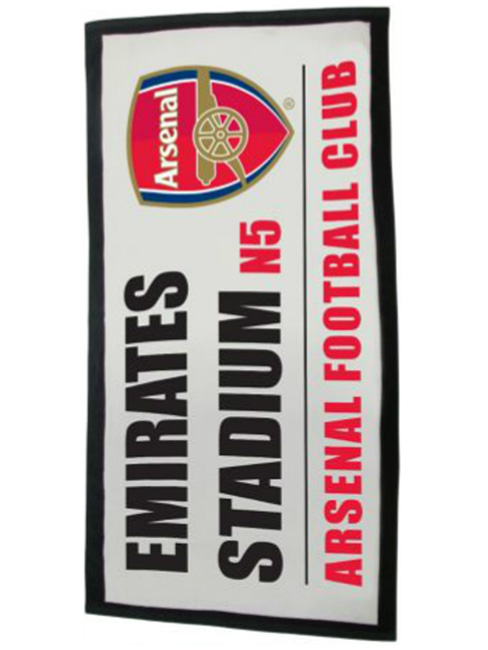 Arsenal FC Street Sign Beach Towel