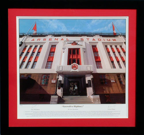 Arsenal - Farewell to Highbury - Framed print signed by Wenger