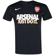 Arsenal Just Do It Core T-Shirt Black