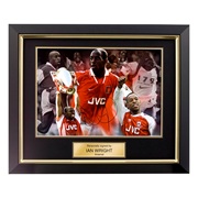 Arsenal Signed Ian Wright Photo - Framed