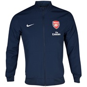 Arsenal Squad Sideline Woven Jacket Black