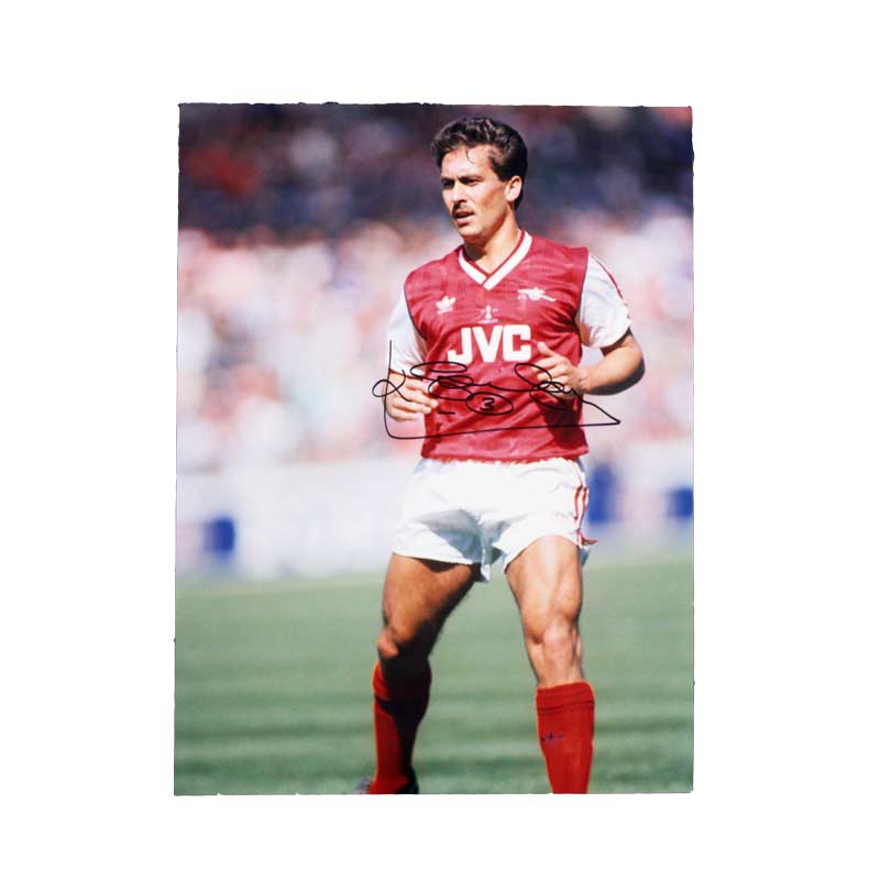 Kenny Sansom Signed Arsenal Photo