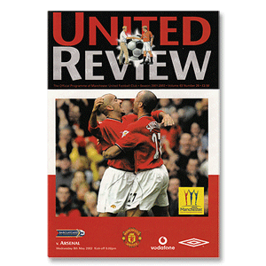 Man Utd vs Arsenal - P/L Match at Old Trafford - 8th May 2002