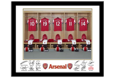 Personalised Arsenal Dressing Room Print