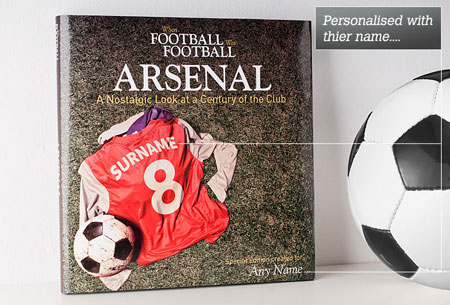 Personalised Football History Book - Arsenal