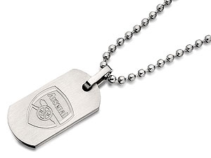 Stainless Steel Arsenal FC Dog Tag And Ball Chain - 102392