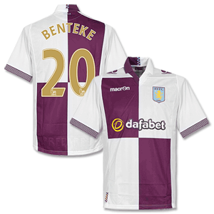 Aston Villa Away Benteke Shirt 2013 2014