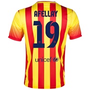Barcelona Away Shirt 2013/14 - Kids with Afellay 19 printing