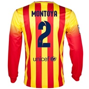 Barcelona Away Shirt 2013/14 - Long Sleeved with Montoya 2 printing