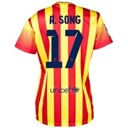 Barcelona Away Shirt 2013/14 - Womens with A.Song 17 printing