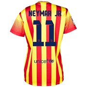 Barcelona Away Shirt 2013/14 - Womens with Neymar Jr 11 printing