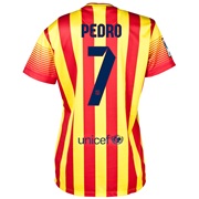 Barcelona Away Shirt 2013/14 - Womens with Pedro 7 printing