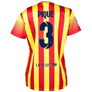Barcelona Away Shirt 2013/14 - Womens with Pique 3 printing