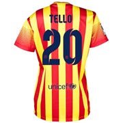 Barcelona Away Shirt 2013/14 - Womens with Tello 20 printing