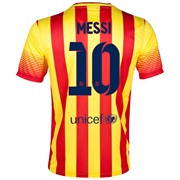 Barcelona Away Shirt 2013/14 with Messi 10 printing