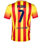 Barcelona Away Shirt 2013/14 with Pedro 7 printing