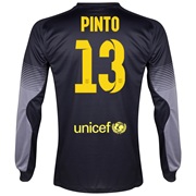 Barcelona Home Goalkeeper Shirt 2013/14 with Pinto 13 printing