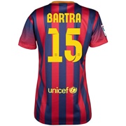 Barcelona Home Shirt 2013/14 - Womens with Bartra 15 printing