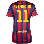 Barcelona Home Shirt 2013/14 - Womens with Neymar Jr 11 printing