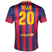 Barcelona Home Shirt 2013/14 with Tello 20 printing