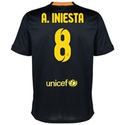 Barcelona Third Shirt 2013/14 - Kids with A. Iniesta 8 printing