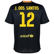 Barcelona Third Shirt 2013/14 - Kids with J. Dos Santos 12 printing