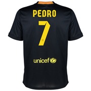 Barcelona Third Shirt 2013/14 - Kids with Pedro 7 printing