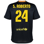 Barcelona Third Shirt 2013/14 - Kids with S.Roberto 24 printing