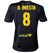 Barcelona Third Shirt 2013/14 - Womens with A. Iniesta 8 printing