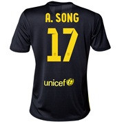 Barcelona Third Shirt 2013/14 - Womens with A. Song 17 printing