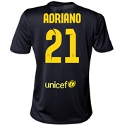 Barcelona Third Shirt 2013/14 - Womens with Adriano 21 printing