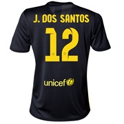 Barcelona Third Shirt 2013/14 - Womens with J. Dos Santos 12 printing