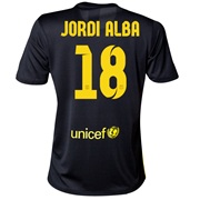 Barcelona Third Shirt 2013/14 - Womens with Jordi Alba 18 printing