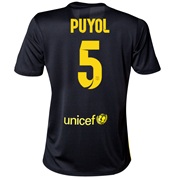 Barcelona Third Shirt 2013/14 - Womens with Puyol 5 printing