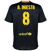 Barcelona Third Shirt 2013/14 with A. Iniesta 8 printing