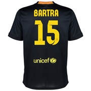 Barcelona Third Shirt 2013/14 with Bartra 15 printing