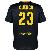 Barcelona Third Shirt 2013/14 with Cuenca 23 printing