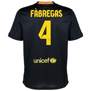 Barcelona Third Shirt 2013/14 with Fabregas 4 printing