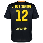 Barcelona Third Shirt 2013/14 with J. Dos Santos 12 printing
